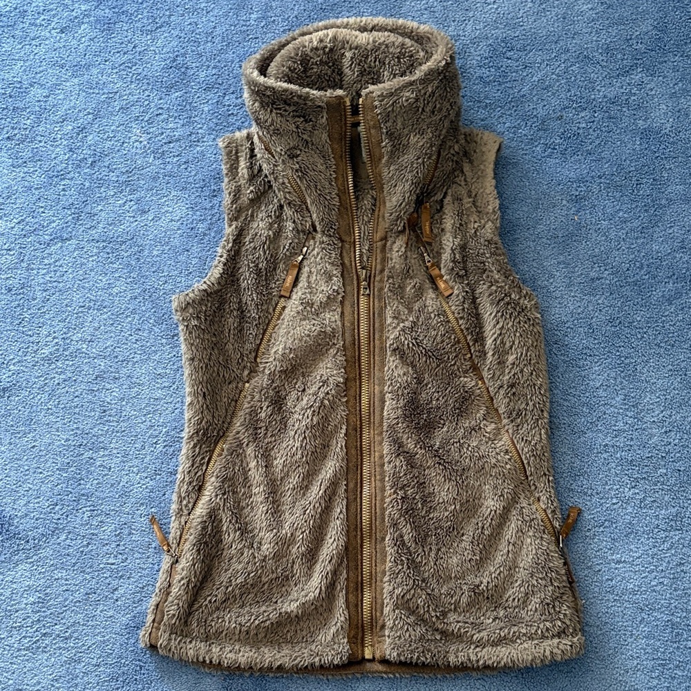 KÜHL Brownish/green Fleece Vest with Zipper